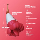 Podwójny stymulator Jagger 19,5 cm biały - 8