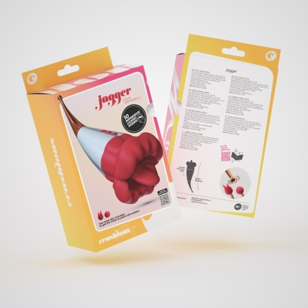 Podwójny stymulator Jagger 19,5 cm biały - 9
