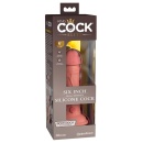Dildo KCE 6 Dual Density Cock Light — silikon dwuwarstwowy z przyssawką, 17,8 cm, Ø 3,7 cm - 1