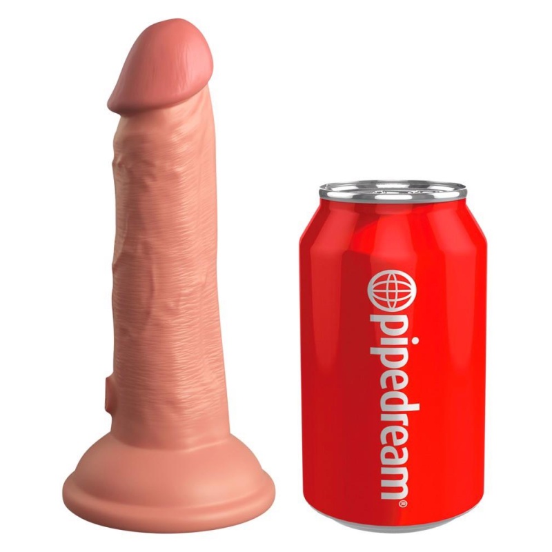 Dildo KCE 6 Dual Density Cock Light — silikon dwuwarstwowy z przyssawką, 17,8 cm, Ø 3,7 cm - 2