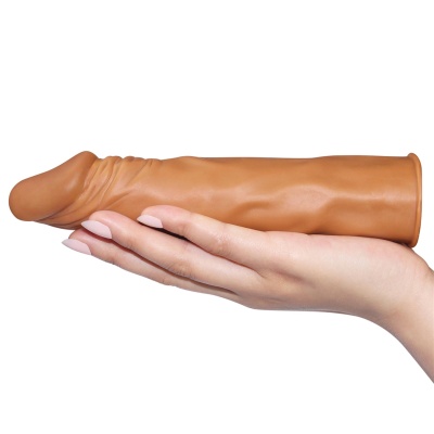 Przedłużka Penisa LoveToy Pleasure X Tender 2 Cale (5 cm) – Brązowa - 1 2