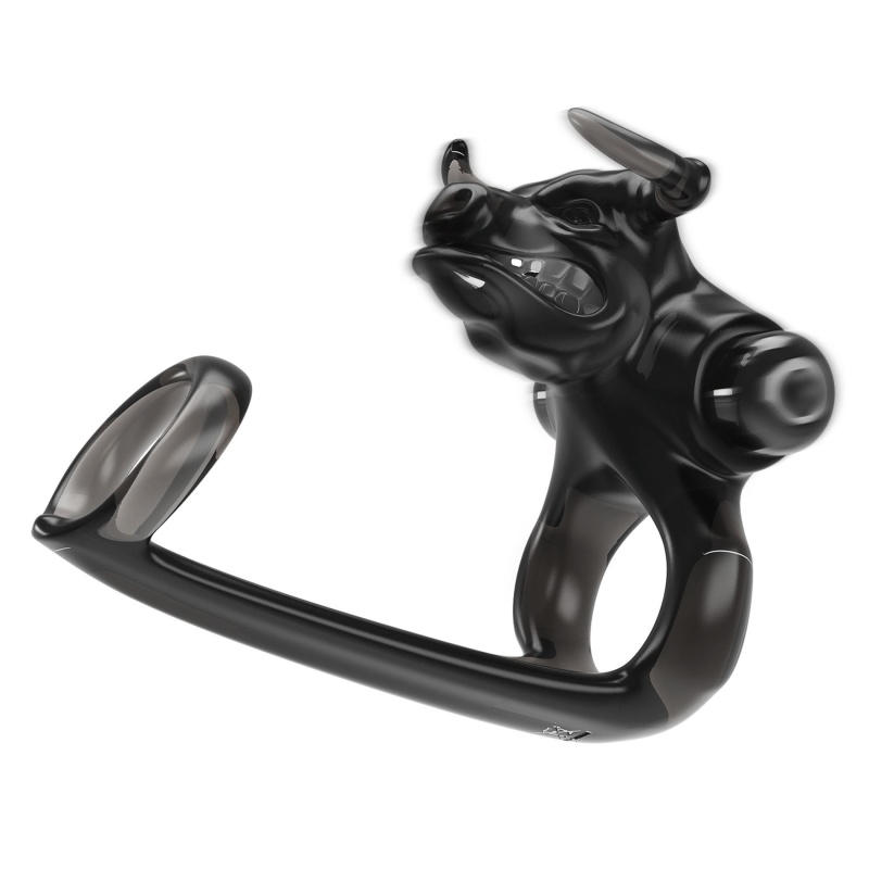Pierścień erotyczny BULL WARRIOR z wibracjami, 10 cm - 3