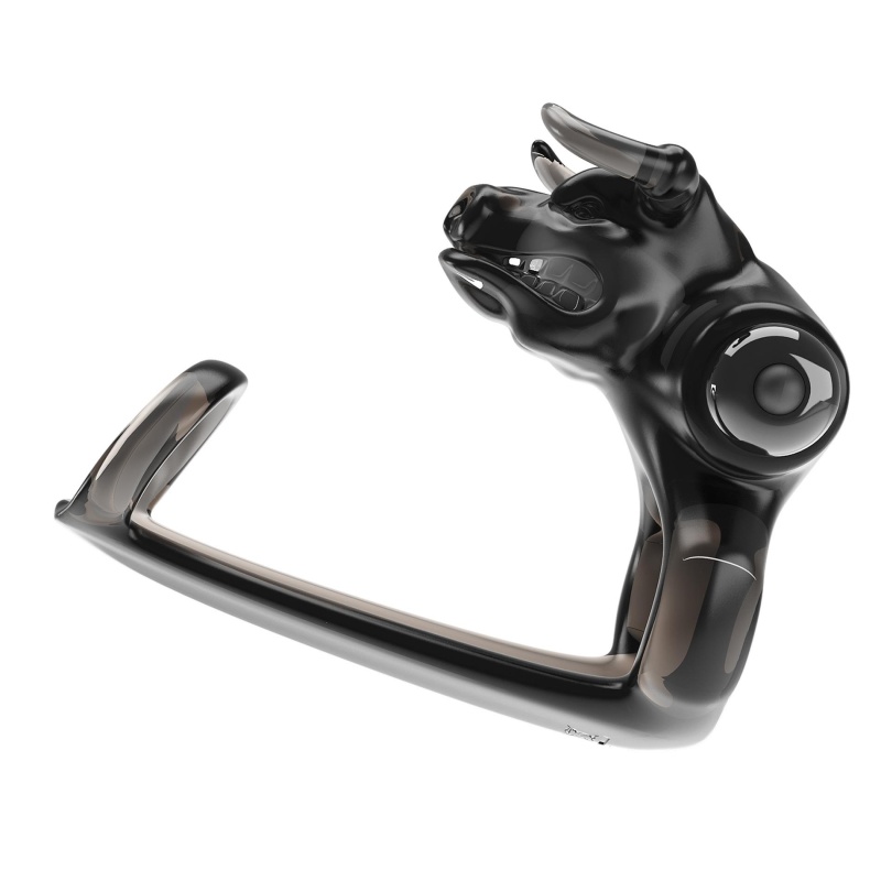 Pierścień erotyczny BULL WARRIOR z wibracjami, 10 cm - 4