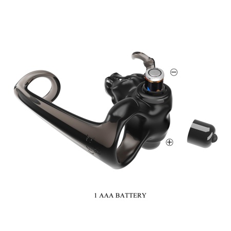 Pierścień erotyczny BULL WARRIOR z wibracjami, 10 cm - 8