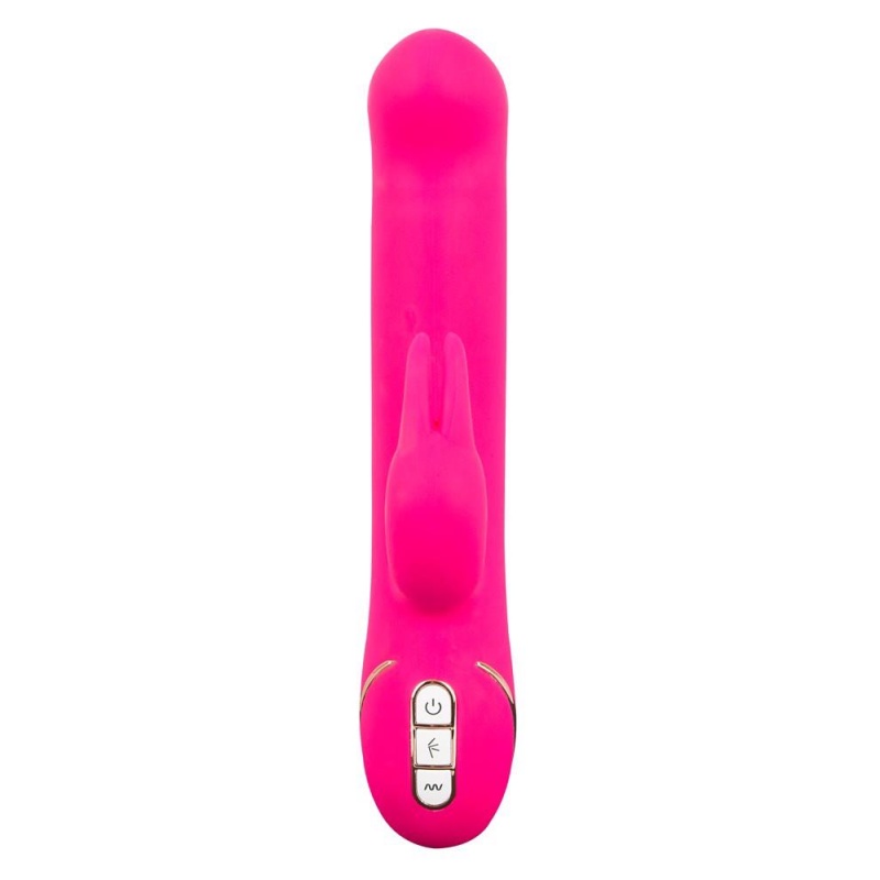 Wibrator króliczek Rabbit Gesture Pink – dwufunkcyjny stymulator łechtaczki i punktu G, 7 trybów wibracji, 3 prędkości, silikon, - 3