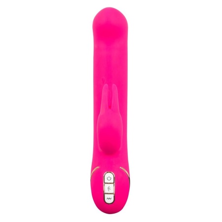 Wibrator króliczek Rabbit Gesture Pink – dwufunkcyjny stymulator łechtaczki i punktu G, 7 trybów wibracji, 3 prędkości, silikon, - 3