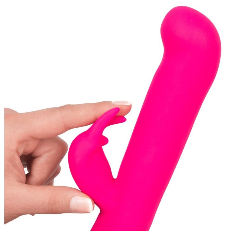 Wibrator króliczek Rabbit Gesture Pink – dwufunkcyjny stymulator łechtaczki i punktu G, 7 trybów wibracji, 3 prędkości, silikon, - 6