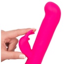 Wibrator króliczek Rabbit Gesture Pink – dwufunkcyjny stymulator łechtaczki i punktu G, 7 trybów wibracji, 3 prędkości, silikon, - 6