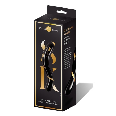 SECRET KISSES 7" HANDBLOWN DOUBLE ENDED DILDO - 1