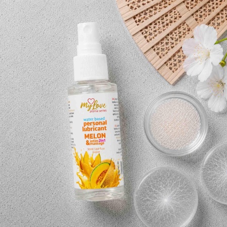MyLove Preparat intymny i do masażu 2w1 Aroma Series Melon 50 ml - 2