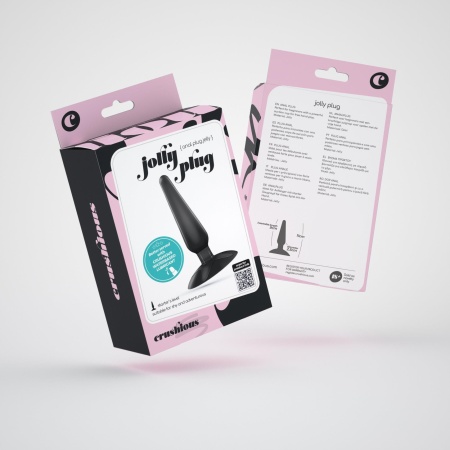 Korek analny Jolly Plug 9 cm, czarny - 5