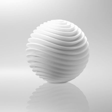 Masturbator Tenga Geo Aqua z Falistą Strukturą Wewnętrzną i Stacją Suszenia 10,8 cm - 2