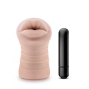 Masturbator M for Men Angie Vanilla - realistyczne usta, wibrujący pocisk, długość 12,9 cm - 2