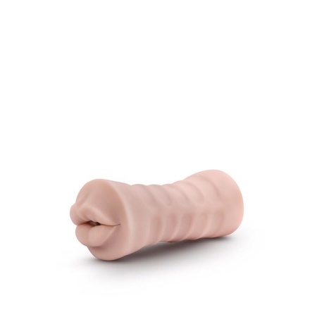 Masturbator M for Men Angie Vanilla - realistyczne usta, wibrujący pocisk, długość 12,9 cm - 3