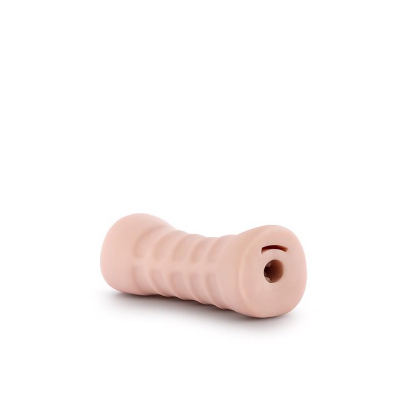 Masturbator M for Men Angie Vanilla - realistyczne usta, wibrujący pocisk, długość 12,9 cm - 4