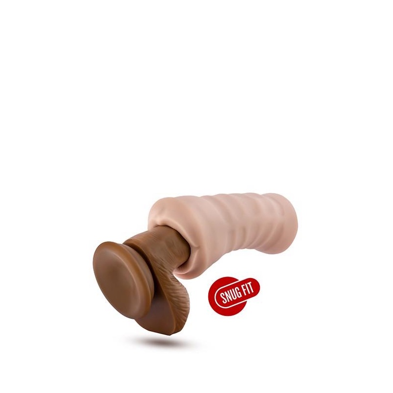 Masturbator M for Men Angie Vanilla - realistyczne usta, wibrujący pocisk, długość 12,9 cm - 5