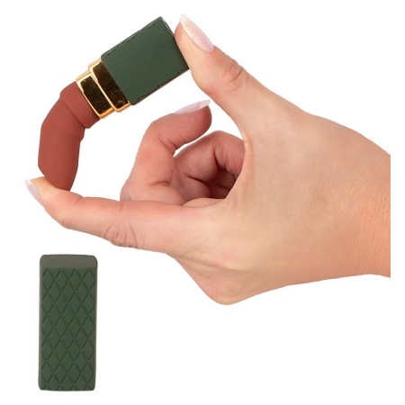 Mini wibrator w kształcie szminki Luxurious Lipstick – powłoka Soft Touch, 8,5 cm, średnica 3 cm - 8