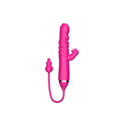 Tongue licking Triple Stimulation Thrusting Vibrator - 1 2