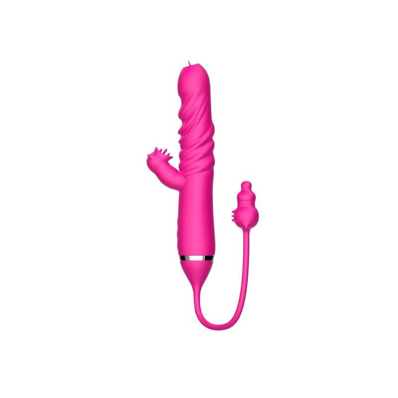 Tongue licking Triple Stimulation Thrusting Vibrator - 6