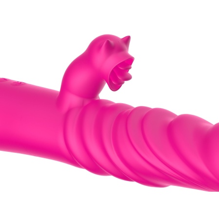 Tongue licking Triple Stimulation Thrusting Vibrator - 14