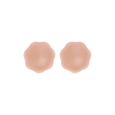 PEEKABOOS SELF ADHESIVE SILICONE NIPPLE COVERS, FLESH - 1 2