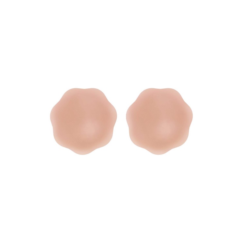 PEEKABOOS SELF ADHESIVE SILICONE NIPPLE COVERS, FLESH - 2
