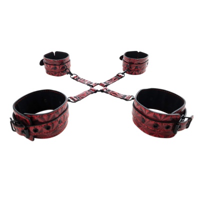 Luxury hogtie with wrist and ankle cuffs - 1 2
