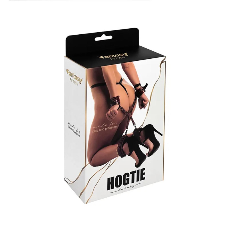 Luxury hogtie with wrist and ankle cuffs - 4