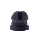 Silikonowa klatka na penisa Silicone Cock Cage - elastyczny silikon i metalowa kłódka, długość 11 cm, średnica 4,5 cm - 6