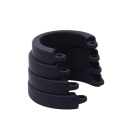 Silikonowa klatka na penisa Silicone Cock Cage - elastyczny silikon i metalowa kłódka, długość 11 cm, średnica 4,5 cm - 7