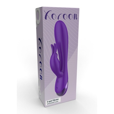 Wibrator króliczy Unlimited Love G-Spot z podwójną stymulacją, 19 cm - 1