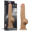 Dildo z uchwytem 28 cm – dwuwarstwowy silikon platynowy, średnica 4,8 cm - 1
