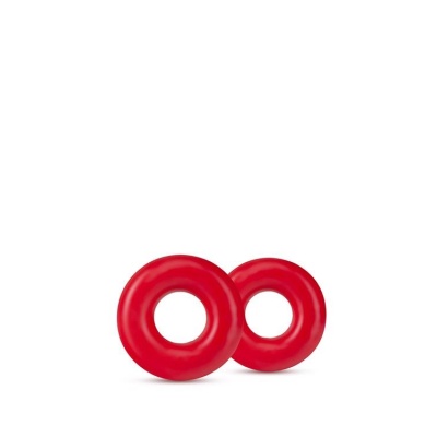 STAY HARD DONUT RINGS OVERSIZED RED - 1 2