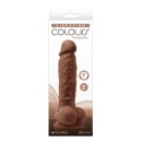 Wibrator Pleasures Vibe 5" - realistyczny silikon satynowy, długość części insertywnej 12,7 cm, średnica 3,8 cm - 1