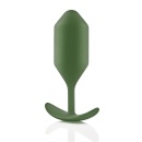 Korek analny Snug Plug 4 Army - obciążony silikon 257 g, długość 13,3 cm, średnica 4,4 cm - 3