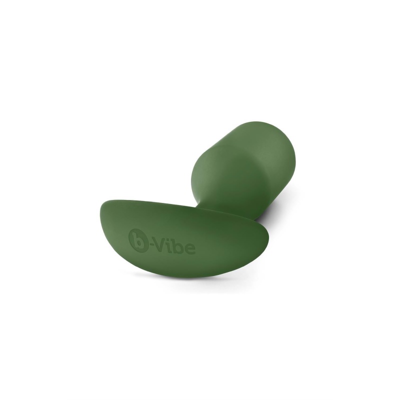 Korek analny Snug Plug 4 Army - obciążony silikon 257 g, długość 13,3 cm, średnica 4,4 cm - 5