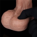Dildo dwuwarstwowe silikonowe 9'' (22,9 cm) anatomiczne z przyssawką, kolor cielisty - 5