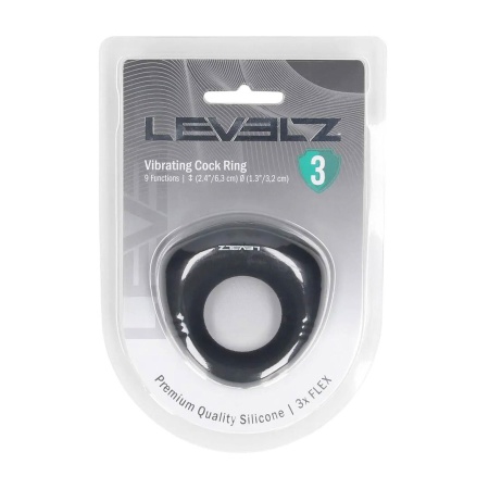 Sealed Liquid Silicone Vibrating Cockring - Black - 2
