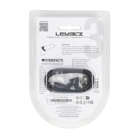 Sealed Liquid Silicone Vibrating Cockring - Black - 3