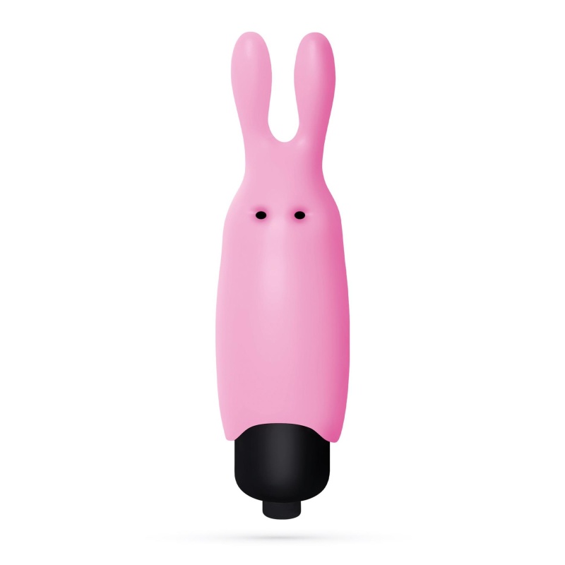 Wibrator O-Pet króliczek 8,8 cm pastelowy różowy - 1