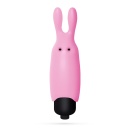 Wibrator O-Pet króliczek 8,8 cm pastelowy różowy - 1