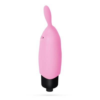 Wibrator O-Pet króliczek 8,8 cm pastelowy różowy - 1 2