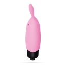 Wibrator O-Pet króliczek 8,8 cm pastelowy różowy - 2