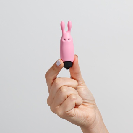 Wibrator O-Pet króliczek 8,8 cm pastelowy różowy - 5