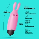 Wibrator O-Pet króliczek 8,8 cm pastelowy różowy - 6