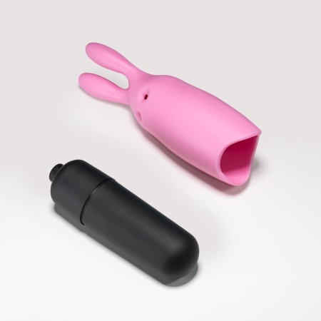 Wibrator O-Pet króliczek 8,8 cm pastelowy różowy - 8
