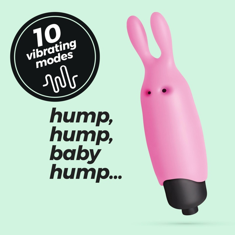 Wibrator O-Pet króliczek 8,8 cm pastelowy różowy - 11
