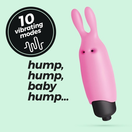 Wibrator O-Pet króliczek 8,8 cm pastelowy różowy - 11