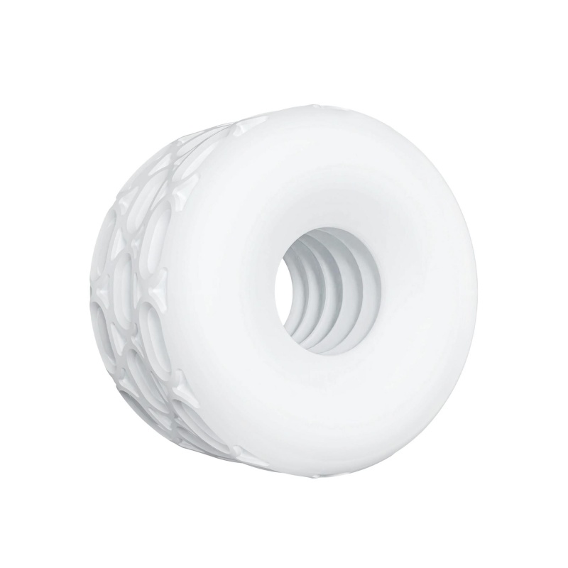 Pierścień erotyczny 4-in-1 Flow Ring z wewnętrznymi spiralnymi żebrami (śr. wewn. 3,5 cm) - 1