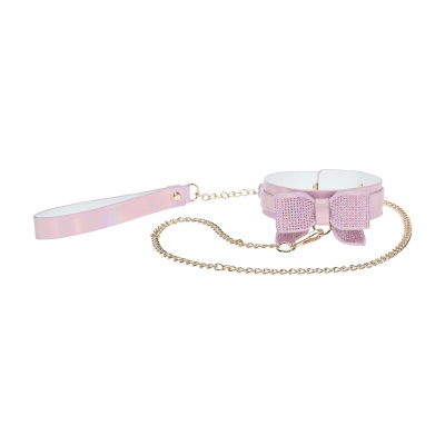 Paris Collection - Collar with Leash - Pink - 1